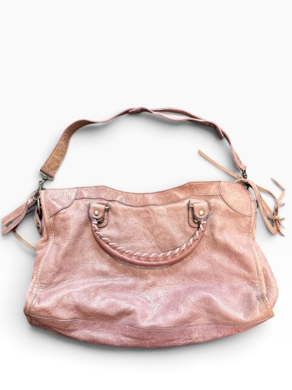 Balenciaga Vintage Classic City Motorcycle Bag Lilac Pink Leather
